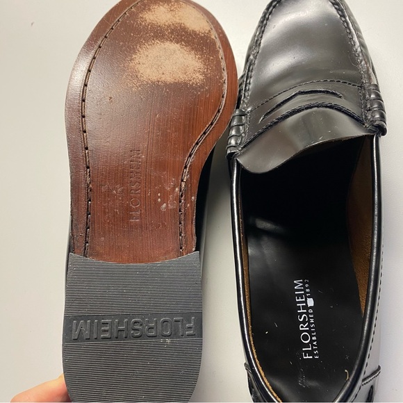 FLORSHEIMIM - BLACK - BERLEY MOC TOE PENNY LOAFER - Picture 14 of 15